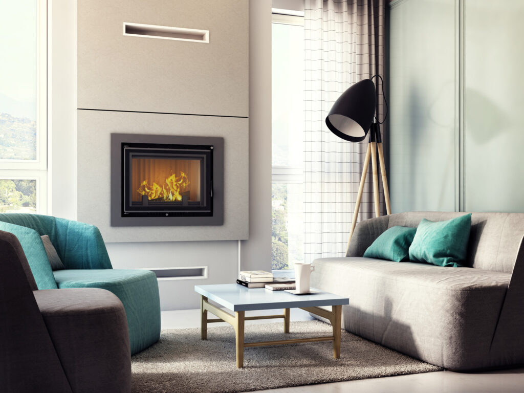 Nordic Kamina Zuzia vattenmantlad inbyggnadskamin 2400x1800